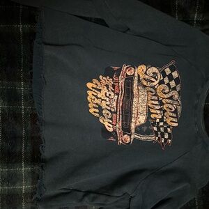 Vintage Graphic Black Sweater